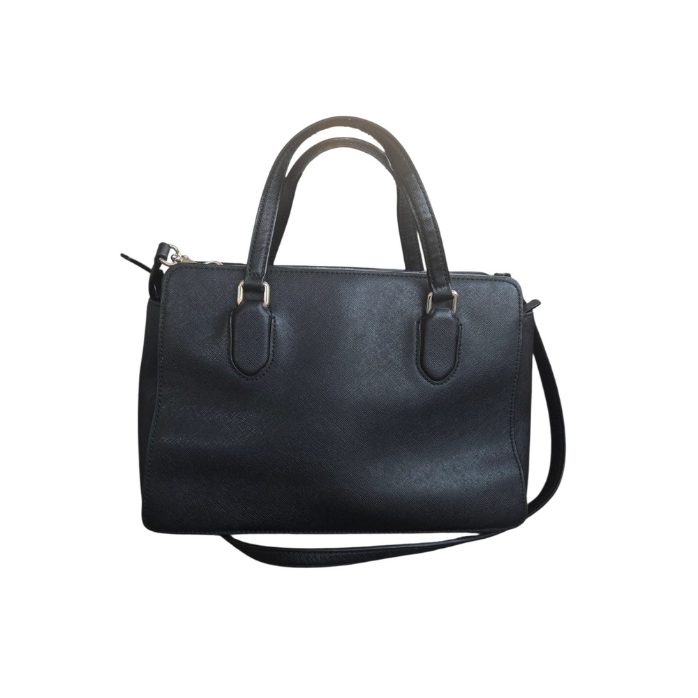 Kate Spade Quiet Luxury Black Structured Satchel Crossbody Top Handle Bag - Picture 5 of 14